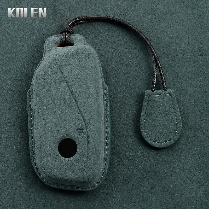 

Кожаный Автомобильный Чехол для ключа с дистанционным управлением для BMW 7 серии I7 X7 IX LCI X1 U11 G70 G09 G21 F40 M3 M4 XM U06 G81 iX3, аксессуары