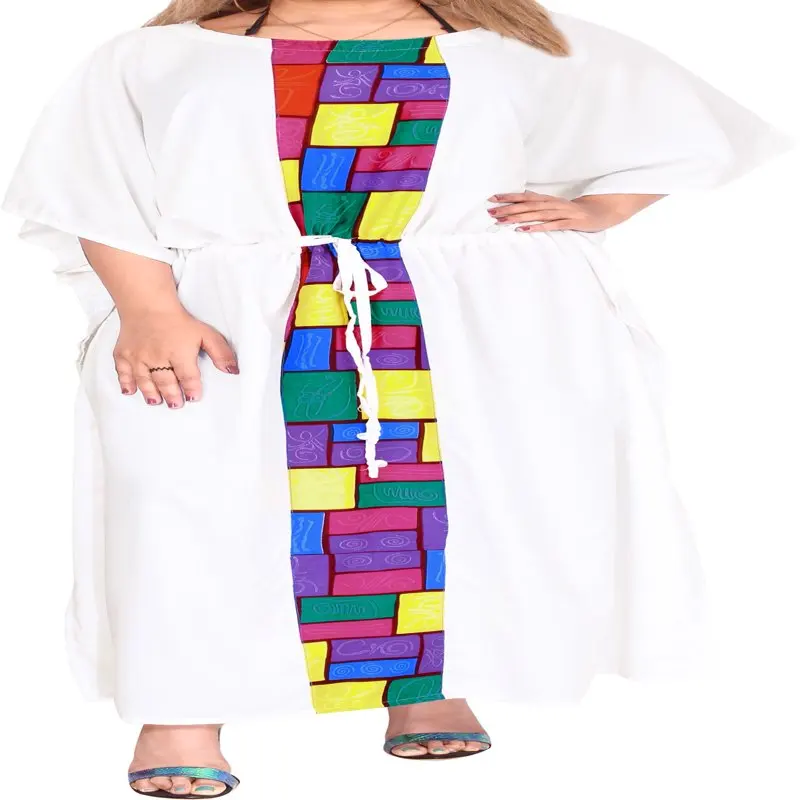 

Стильная женская брикет 2X-3X овсянка Caftan Макси Бохо брикет
