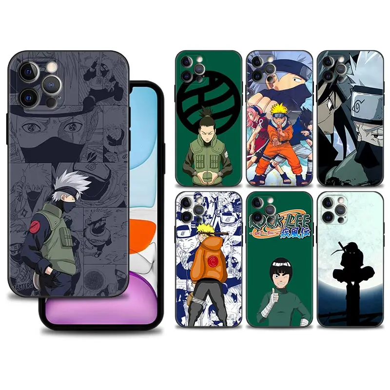 

Phone Case for iPhone 11 13 12 pro max 13mini XR X XSmax 8 7 6 6s 12mini 5 5s Cover Silicone Bumper Naruto Kakashi and Jiraiya