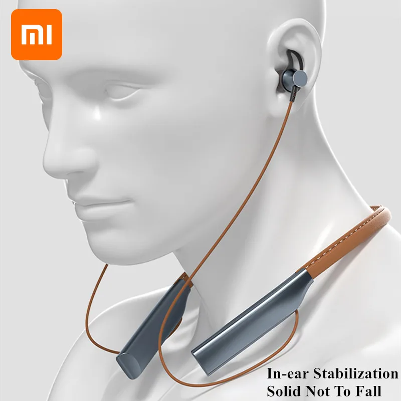 

Беспроводная Спортивная Bluetooth-гарнитура Xiaomi с подвесной шеей, наушники, бинауральные музыкальные наушники для бега, магнитные наушники с ми...