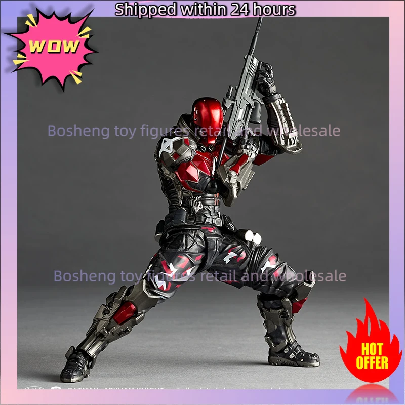 Фото 100% в наличии Оригинальная коллекционная фигурка Kaiyodo Revoltech Amazing Yamaguchi Batman Arkham Knight Ver 1.5, модель аниме-персонажа, игрушка №3