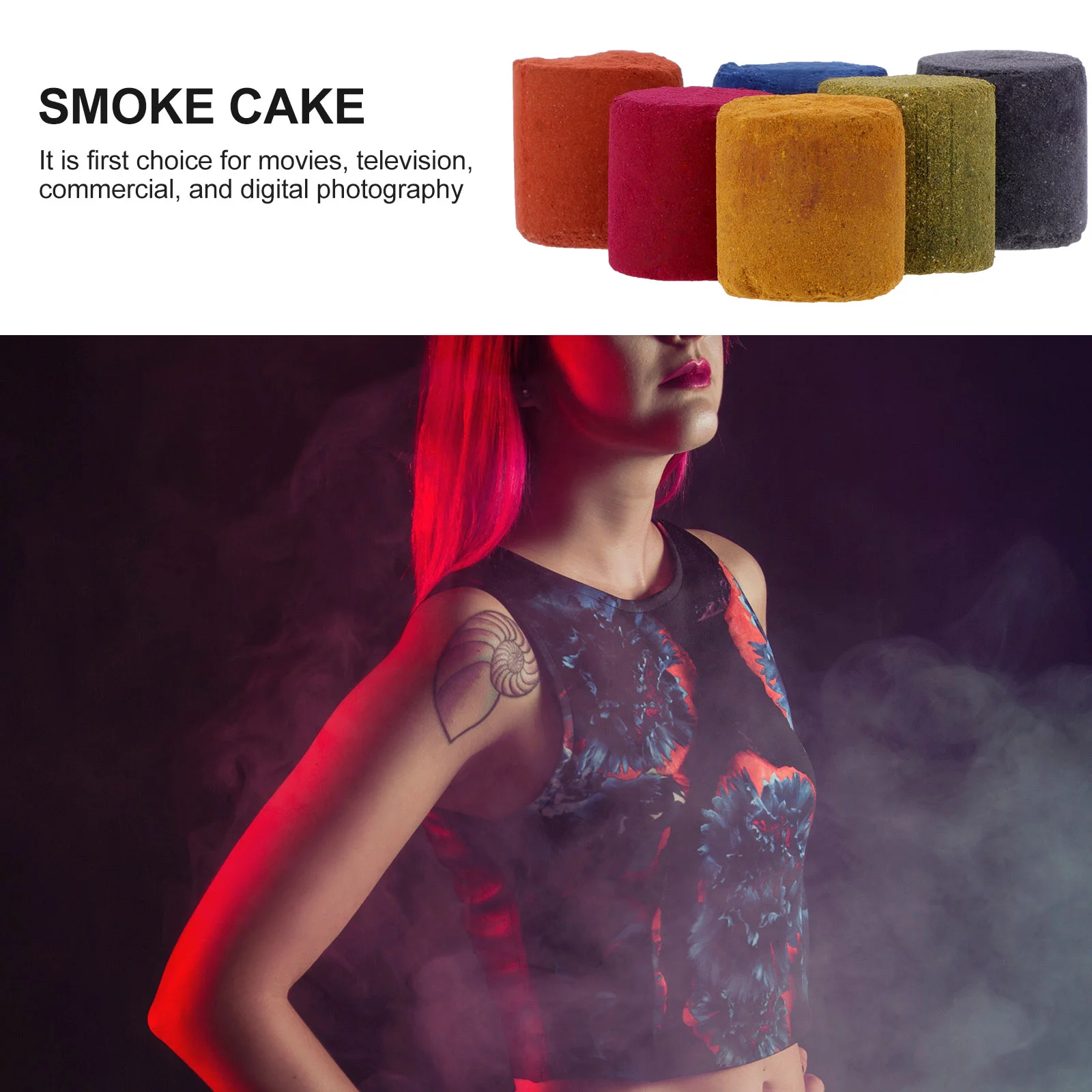 

12pcs Creative Colorful Smoke Pills Smoke Cake Smoke Effect Photography Props