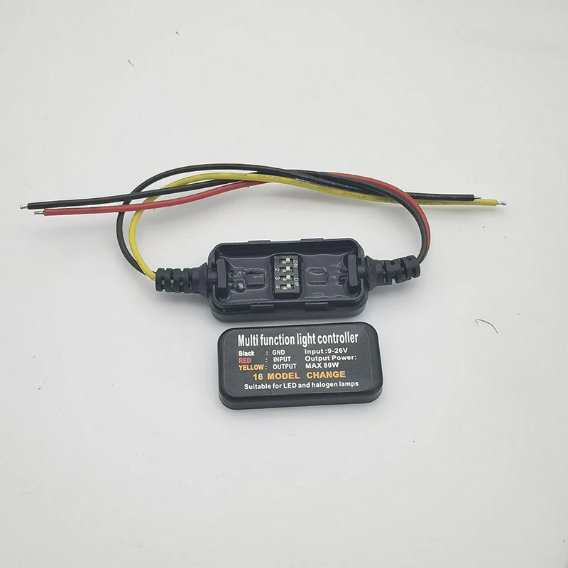 1 шт. DC9-26V 16 режимов регулируемый светодиодный стоп-сигнал мигалка