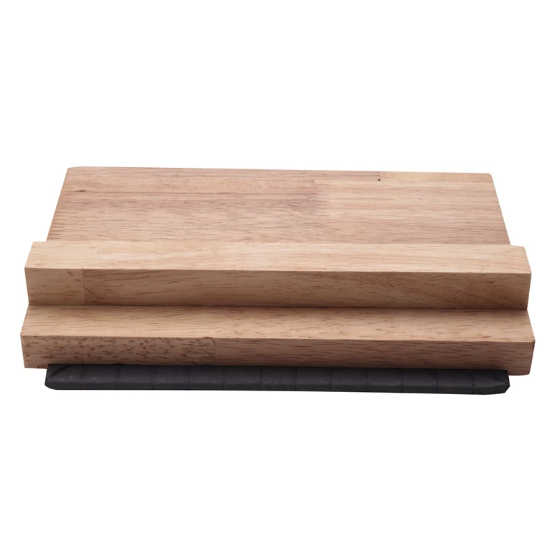 

Bamboo Wood /PU Leather Necklace Pendant Display Stand Holder Women Jewelry Display Rack Holder