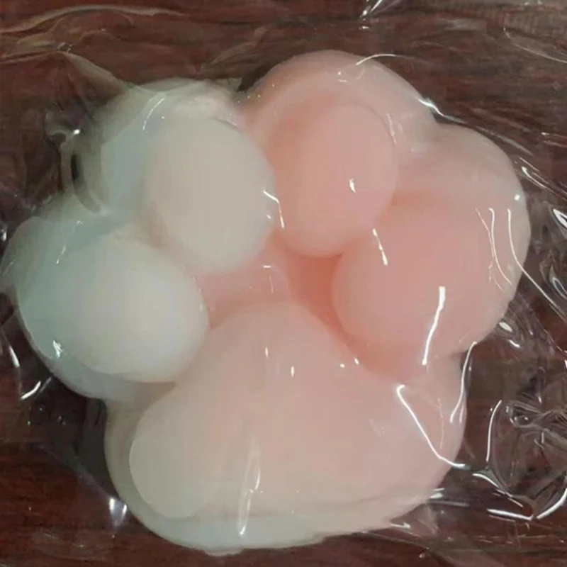 1 шт. милые TPR градиентные игрушки Taba с кошачьей лапой медленный отскок снятие