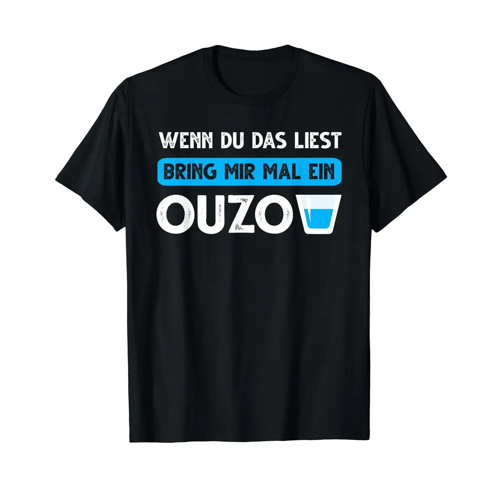 Фото Если вы сейчас читаете эту статью, принесите мне футболку Ouzo Greece, винтажную, с эффектом потертости, для повседневной носки, удобную, унисекс, модную. №1
