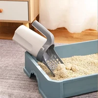 cat accessories neater scooper 3 in 1 cat litter shovel set with extra waste bags detachable deep shovel holder