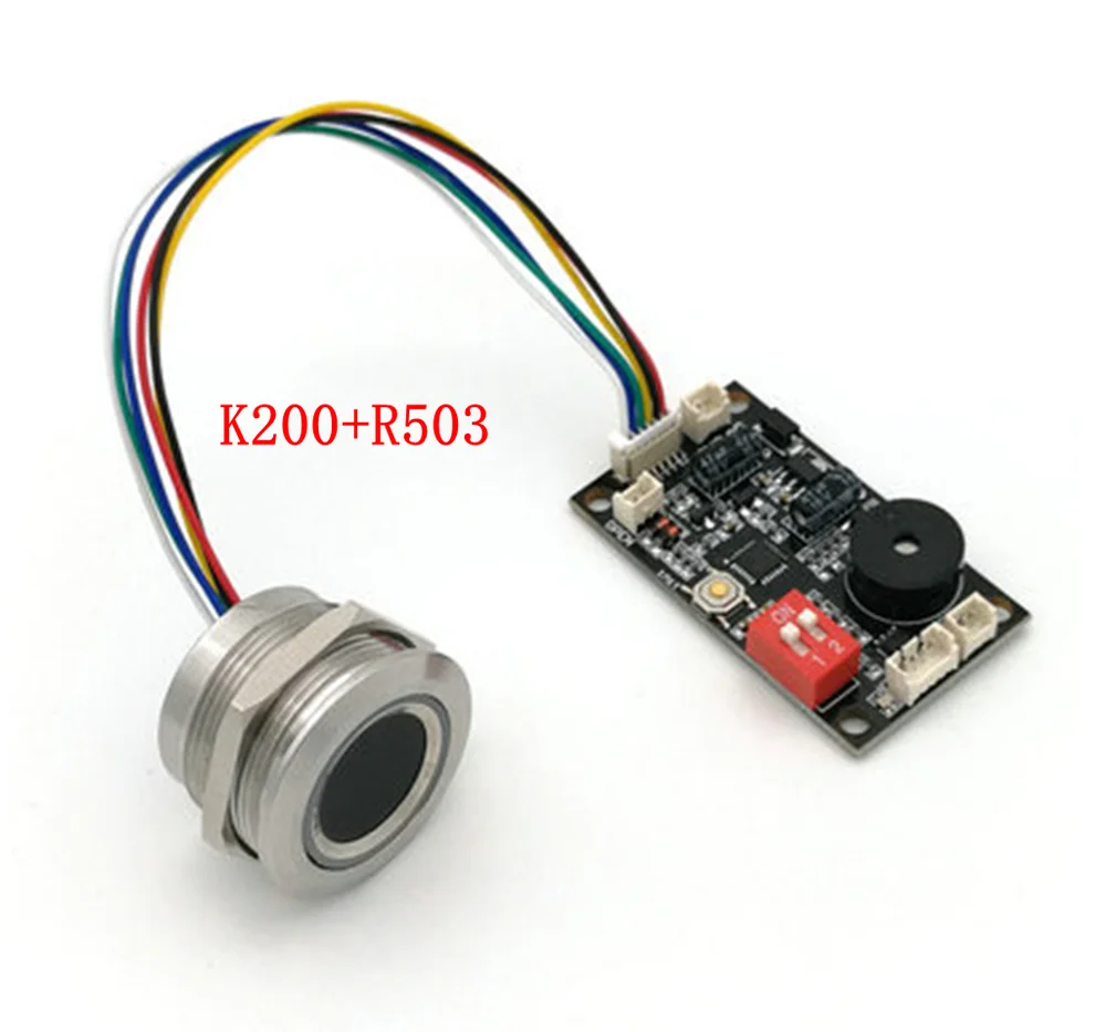 

fingerprint module and control board set two-color ring indicator K200-3.3+ R503