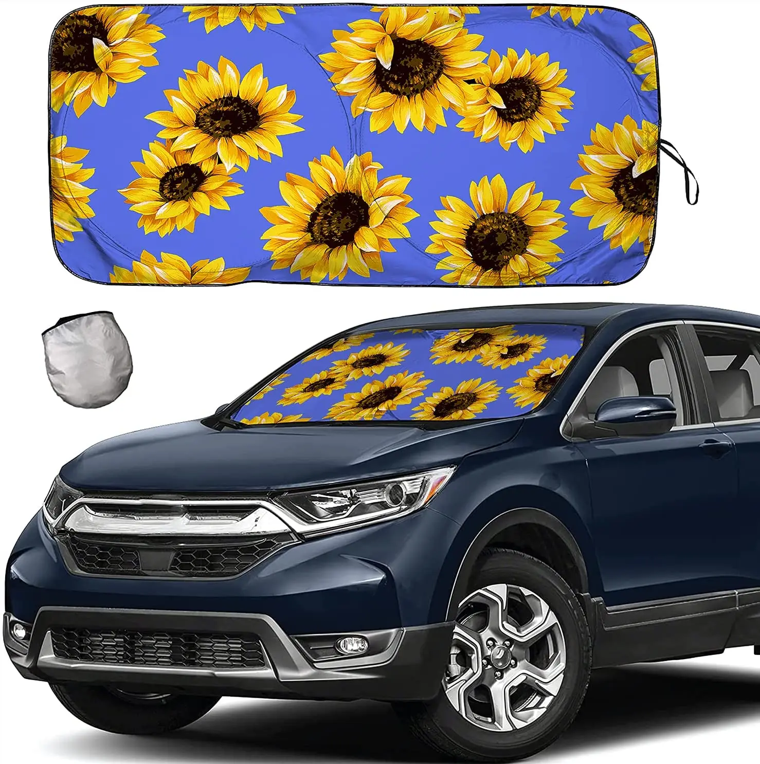 

Windshield Sun Shades, Sunshade for Car SUV Truck,Keep The Vehicle Cool,Easy to Use Protect The Vehicle from High Temperature Da