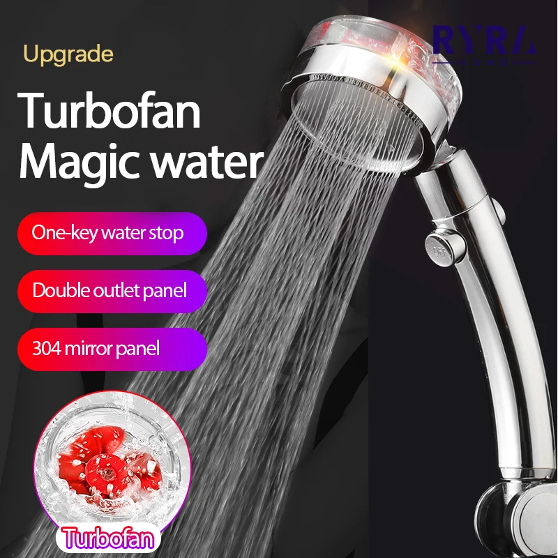 

360 Rotating High Pressure Water Saving Handheld Shower 3 Modes Adjustable Shower Head Nozzle Filter Bathroom Accessories Set