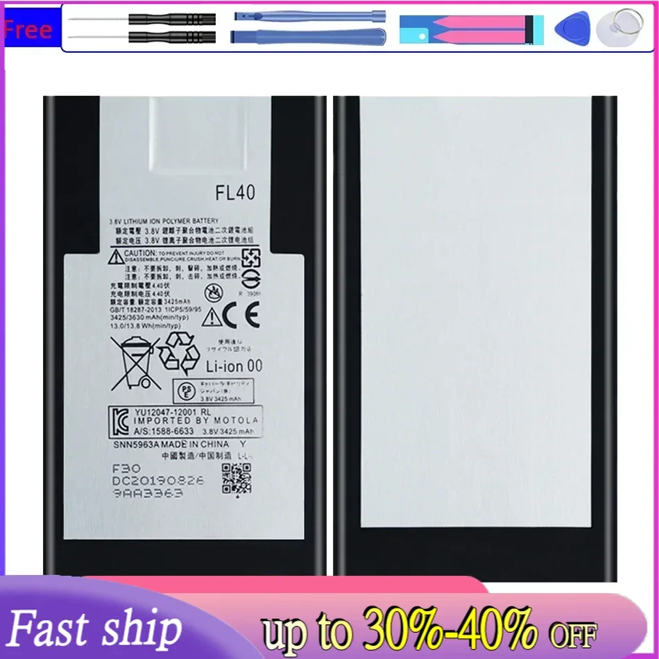 Аккумулятор FL40 3630 мАч для Motorola Moto X 3A Play Dual XT1543 XT1544 XT1560 XT1561 XT1562 XT1563 XT1565