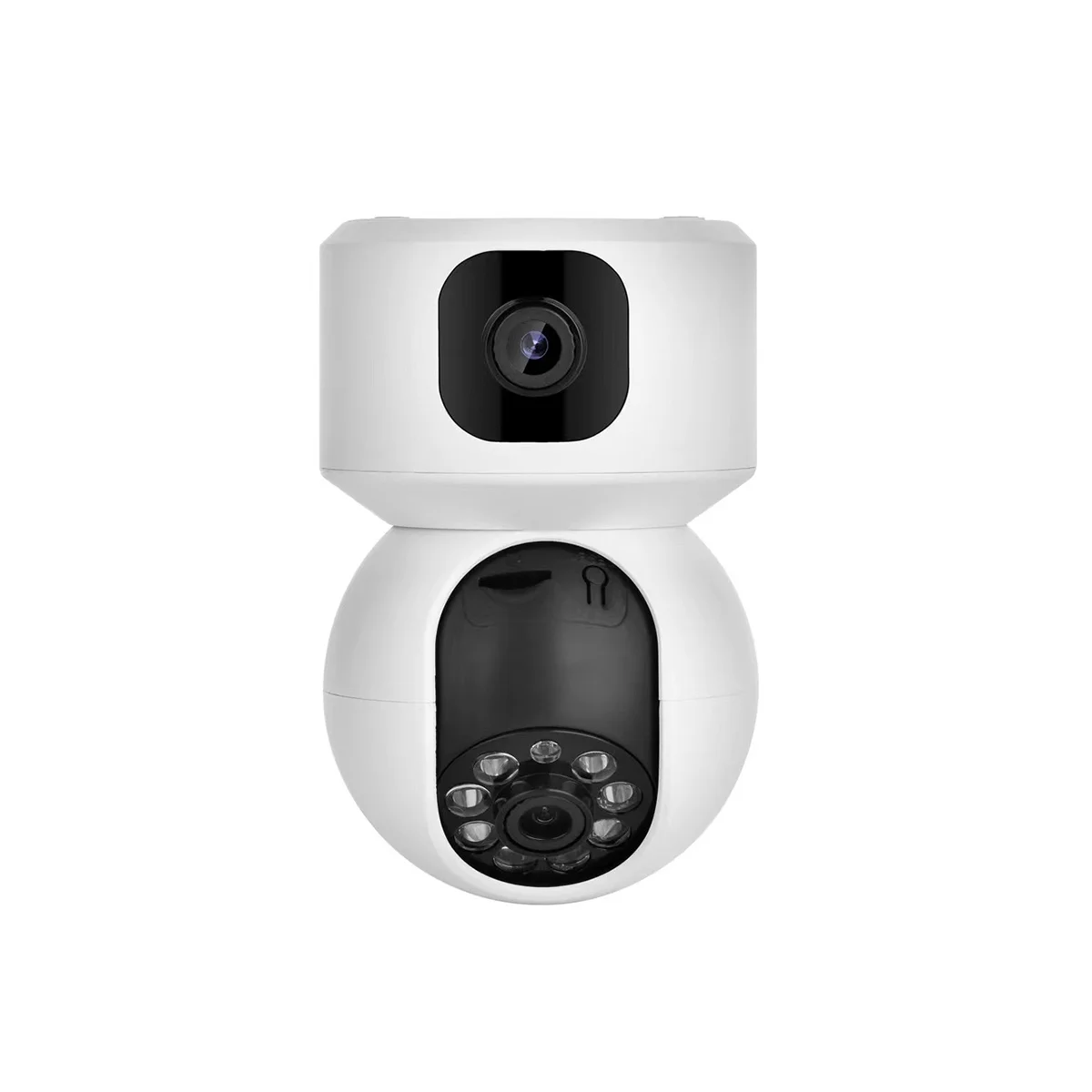 

Binocular Linkage Camera Wireless Surveillance Camera 2MP HD WiFi Monitor Home Smart Security Camera US Plug