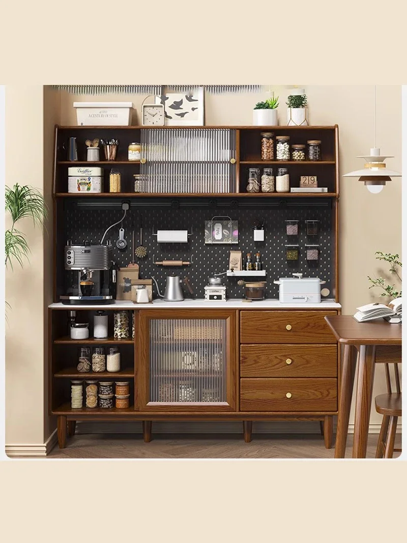 Современный дизайн винный шкаф конструкция из массива дерева буфет столовая