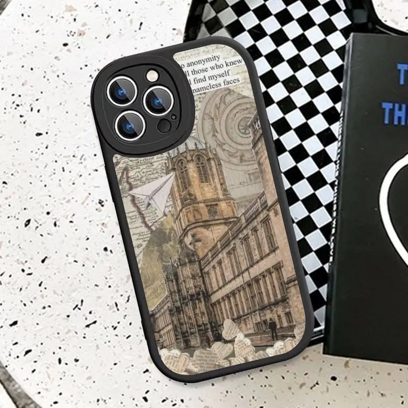 World Famous Building Travel Phone Case Hard Leather For iPhone 14 13 12 Mini 11 14 Pro Max Xs X Xr 7 8 Plus