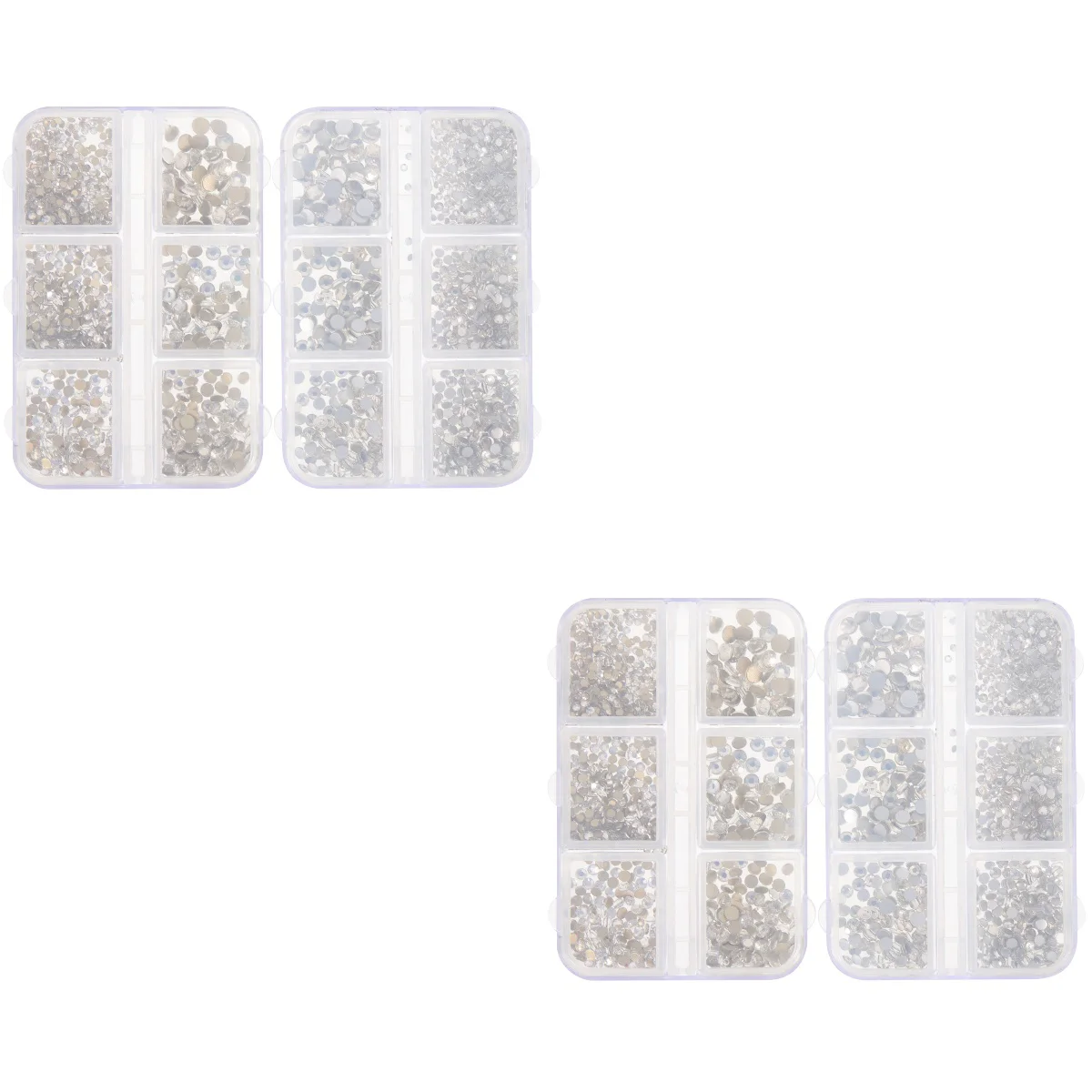 

4 Boxes Shiny Rhinestones Nail Charms DIY Nail for DIY Nail Craft