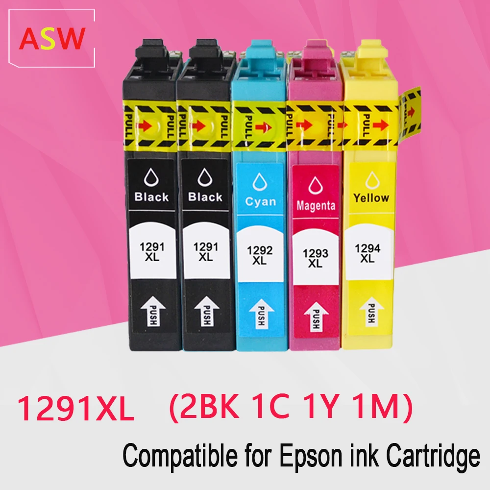 

T1295 Ink Cartridges Replacement for Epson T1291 T1292 T1293 T1294 Compatible with Epson SX420W SX425W SX525WD SX230 Print