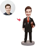 custom bobblehead lawyerlifelike resemblance and such fun to givestatue porcelain figurine sculpting service home decorations