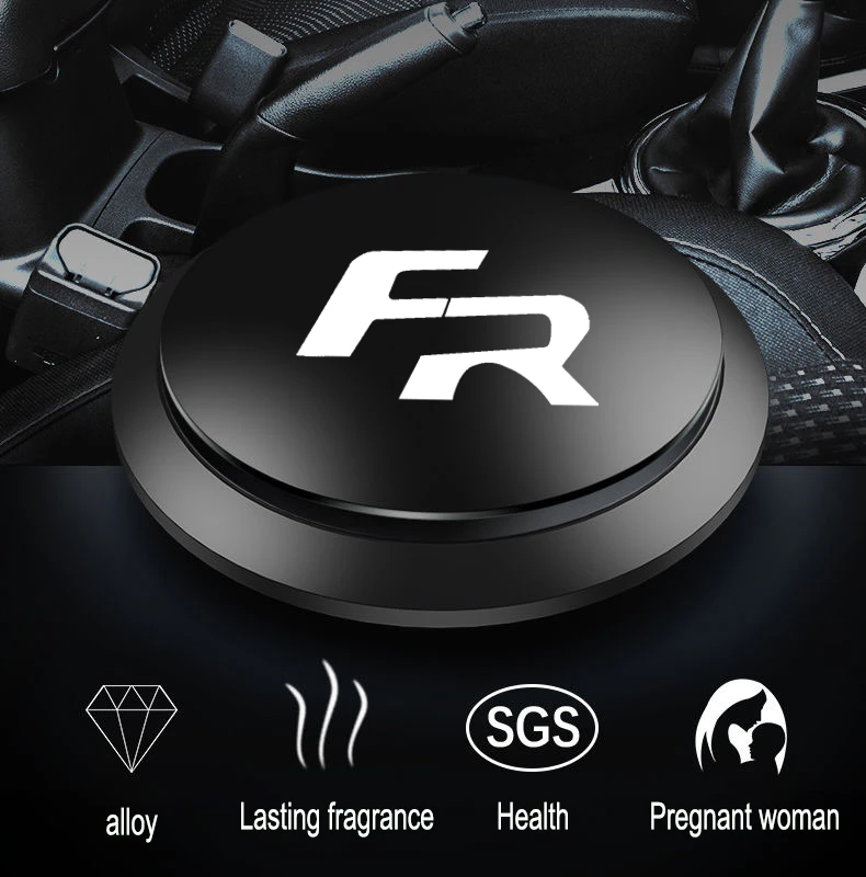 

Car Aluminum alloy Air Freshener Car Perfume UFO Shape Scent Decor For Seat Leon FR+ Cupra Ibiza Altea Exeo Formula Racing