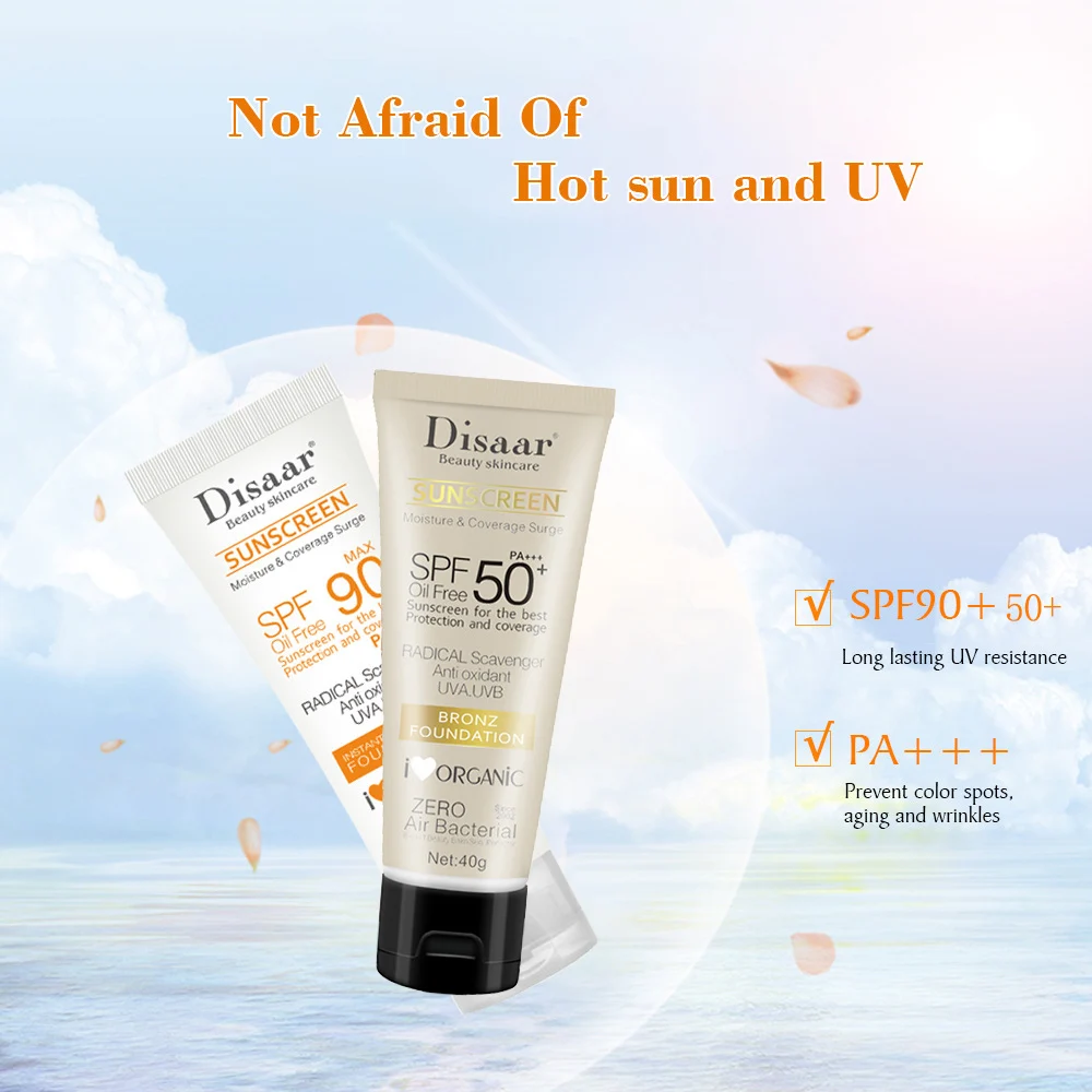 SPF90 Facial Body Sunscreen Whitening Sun Cream Sunblock Skin Protective Cream Anti-Aging Oil-control Moisturizing Face