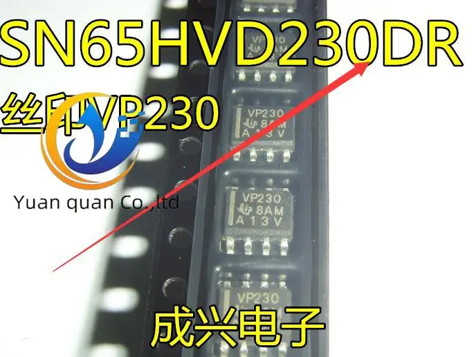 

30pcs original new SN65HVD230DR VP230 SOP8 CAN bus transceiver
