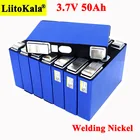 Аккумуляторная батарея Liitokala, 3,7 в, 52 Ач, 52000 мАч, тройная литиевая батарея для мотоцикла, автомобиля, никелевая модификация
