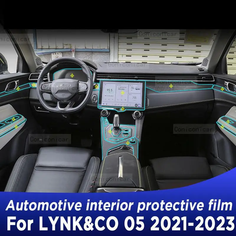 

Car Accessories For LYNK&CO 05 2021 2022 2023 Center Console Protective Film Gearbox Panel Sticker Anti-scrath Protection Cover