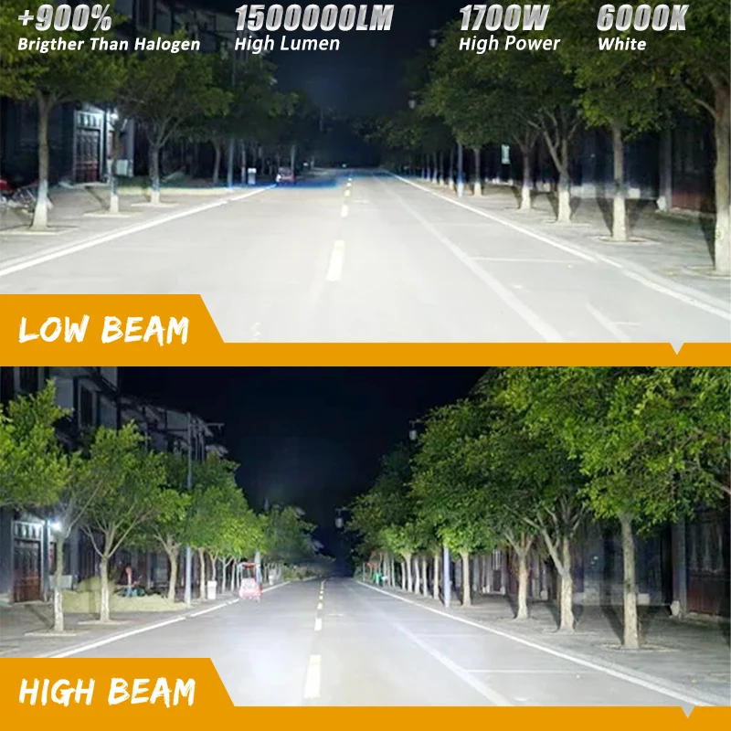 1700W D2S D4S D1S D3S Светодиодные лампы для автомобильных фар D1R D2R D3R D4R Turbo LED Canbus 12V Лампы