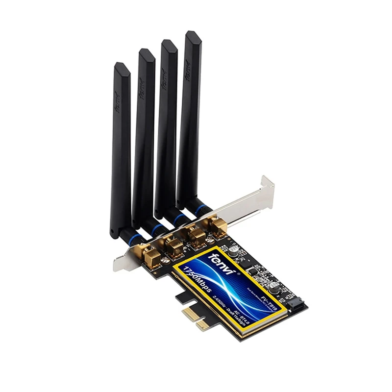 

Fenvi T919 1750Mbps Pcie Desktop Wifi Card BCM94360CD For Macos Hackintosh 802.11Ac Bluetooth 4.0 Band Wireless Adapter
