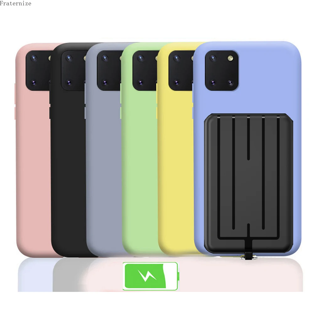 

Умный чехол с зарядным устройством для Samsung Galaxy S10 Lite, магнитный внешний аккумулятор типа c для Samsung Galaxy Note 10 Lite, зарядный чехол