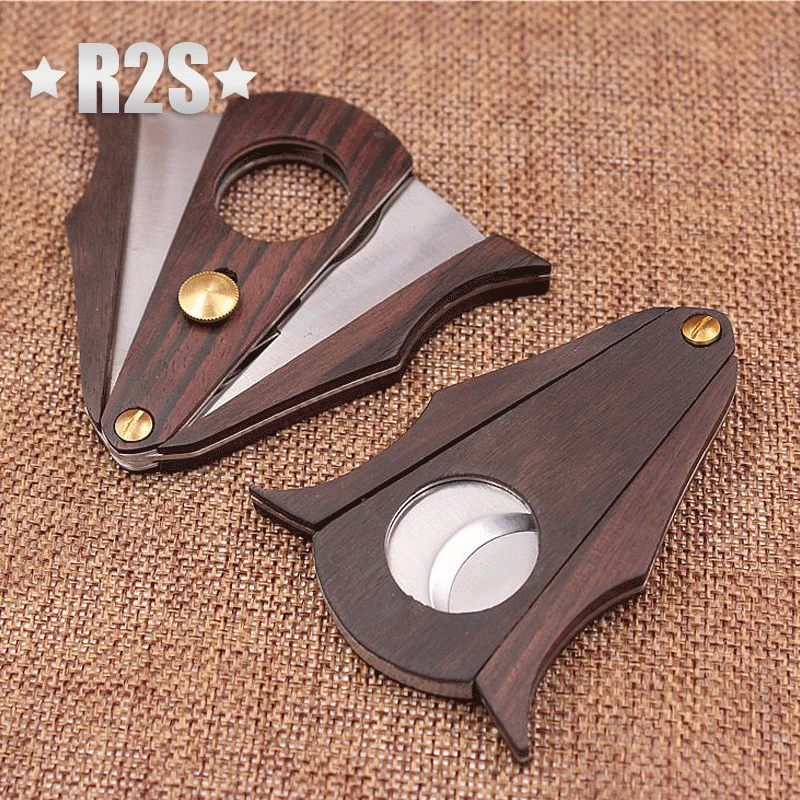 

Двойные лезвия из розового дерева, нержавеющая сталь, резак для сигар, карманный гаджет, нож для зигварры, курительные аксессуары, гильотина...