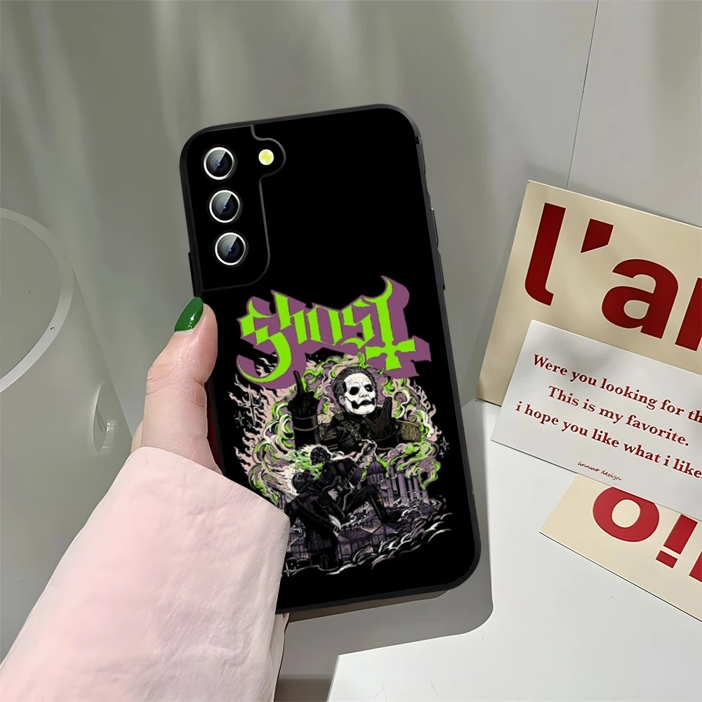Чехол для телефона Ghost Heavy Metal Band Samsung Galaxy S23 S22 S24 S25 S21 Ultra Fe Plus A16 A34 A54 A24 A52 A53 M54 Cover