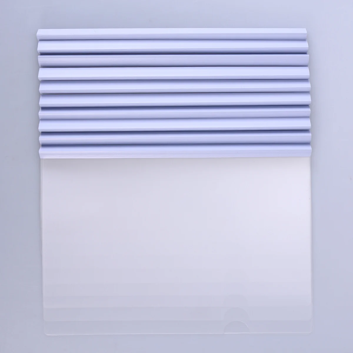 

10pcs Transparent File Folder Sliding Bar Report Covers for A4 Report Display Cover Organizer Binder (White）