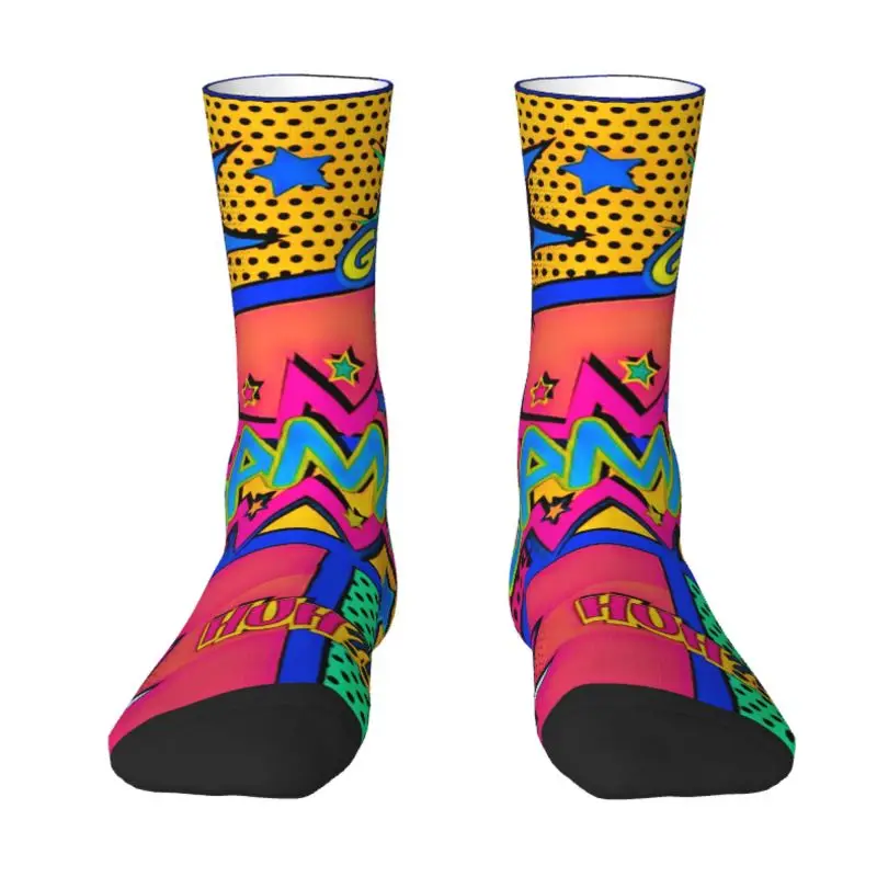 

Funny Superhero Cartoon Anime Movie Socks Women Men Warm 3D Print Sports Basketball Socks