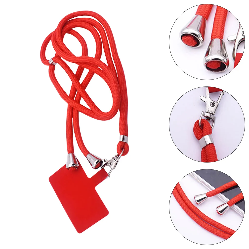 

1 Pair Punch-free Practical Adjustable Phone Wrist Straps Key Chain Holders Phone Lanyards