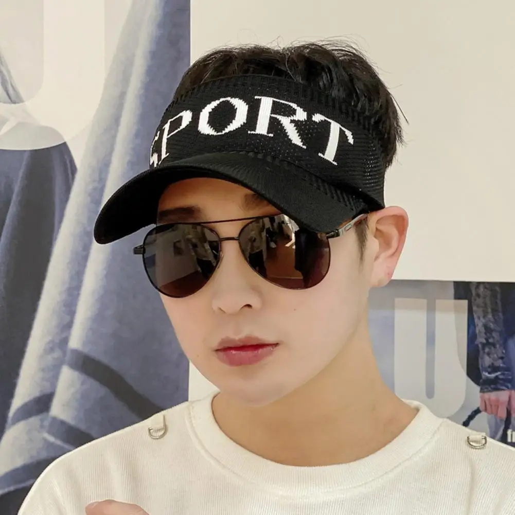 

Top Empty Sun Hat Breathable Anti-pilling High Elasticity Sunscreen Cap Clear Printing Summer Hat