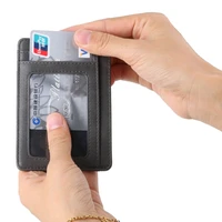 creditcard cardholder women men credit id card blocking leather wallet purse passport card bag rfid leather wallet