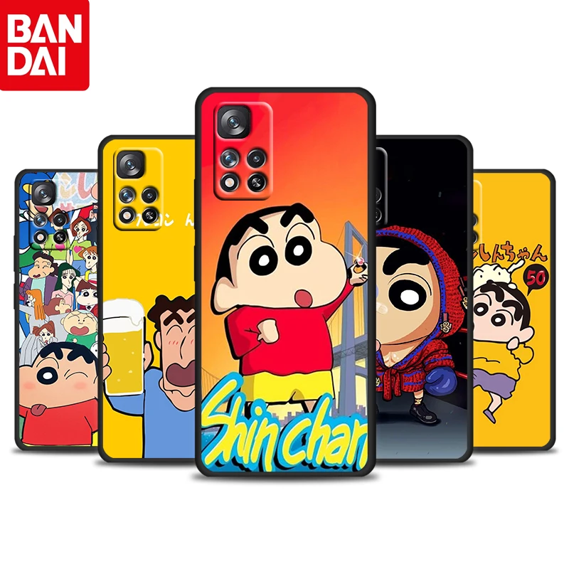 

Anime Crayon Shin-chan For Redmi 10 9 9C 9A 8 8A 7 7A 6 6A 5 5A 4X 5G Prime Pro Plus Silicone Soft Black Phone Case Cover Fundas