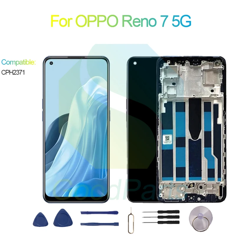 Для OPPO Reno 7 5G экран дисплей Замена 2400*1080 CPH2371 ЖК сенсорный дигитайзер