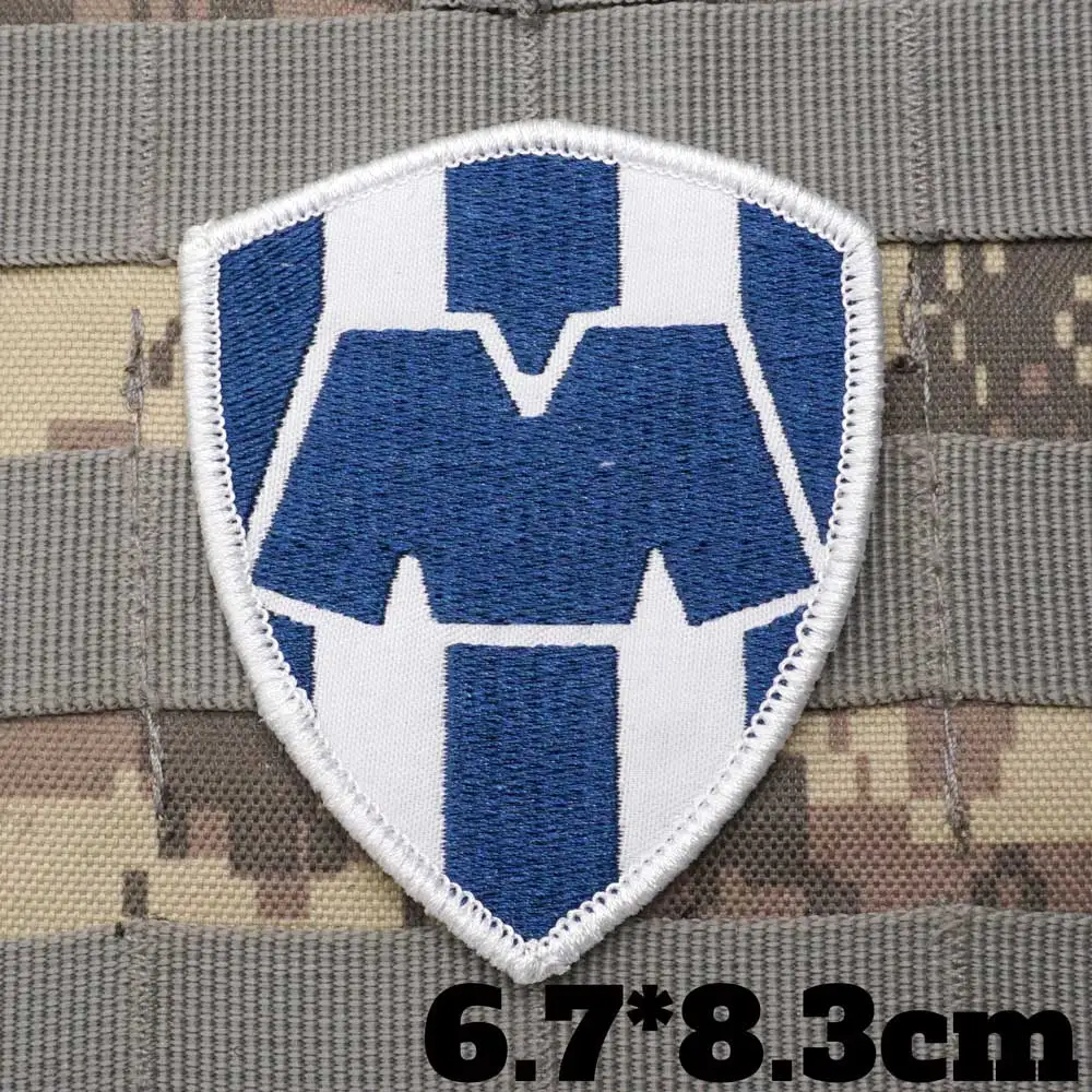 Нашивки с вышивкой в стиле милитари для футбольного клуба, бейдж с принтом и подкладкой крючка для одежды