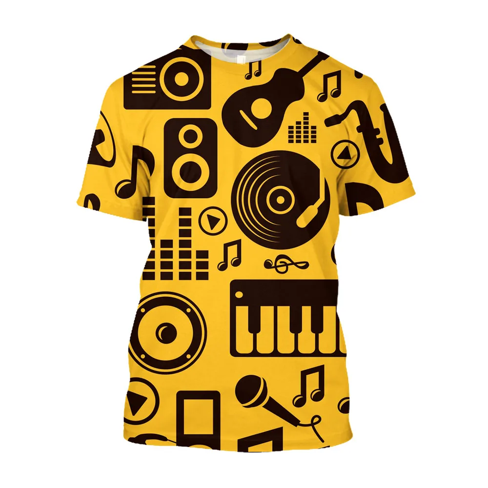 

Jumeast 3D Музыкальная нота фортепиано печатные мужские футболки Повседневная Хип-хоп музыка футболка гранж эстетика хиппи молодежная одежда футболка
