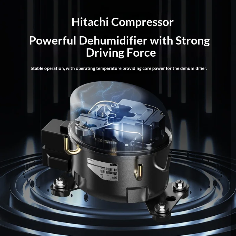 Фото Потолочный осушитель воздуха HENITUER 8138GD 138L/D большой емкости для офисов, торговых центров и ресторанов №4