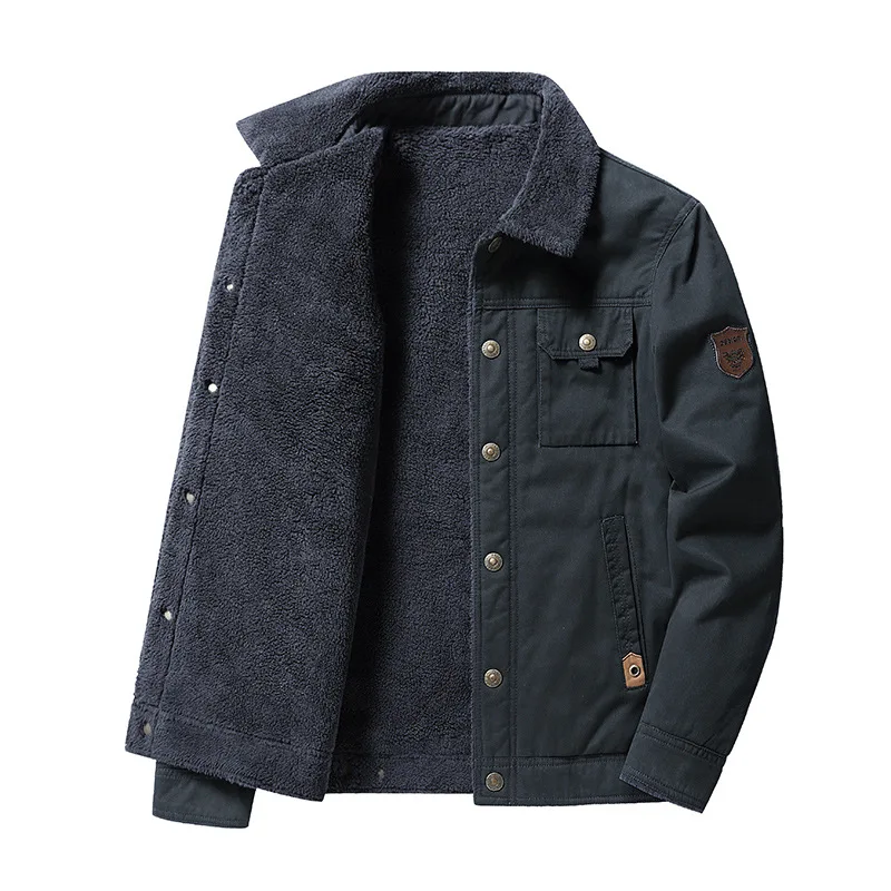 

Men Winter Coats Wool Liner Thicker Warm Winter Jackets Good Quality Men Cotton Casual Jackets Outerwear Winter Coats Size 6XL