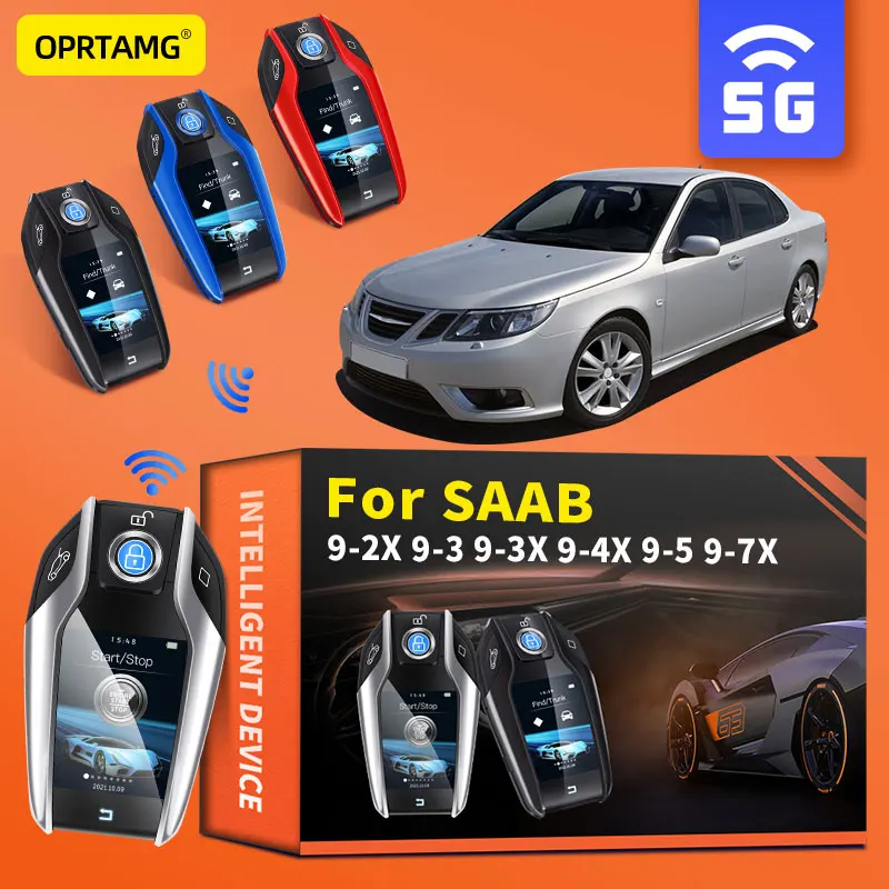 Универсальный модифицированный автомобильный бутик Smart Remote Key ЖК-экран для SAAB 9-2X