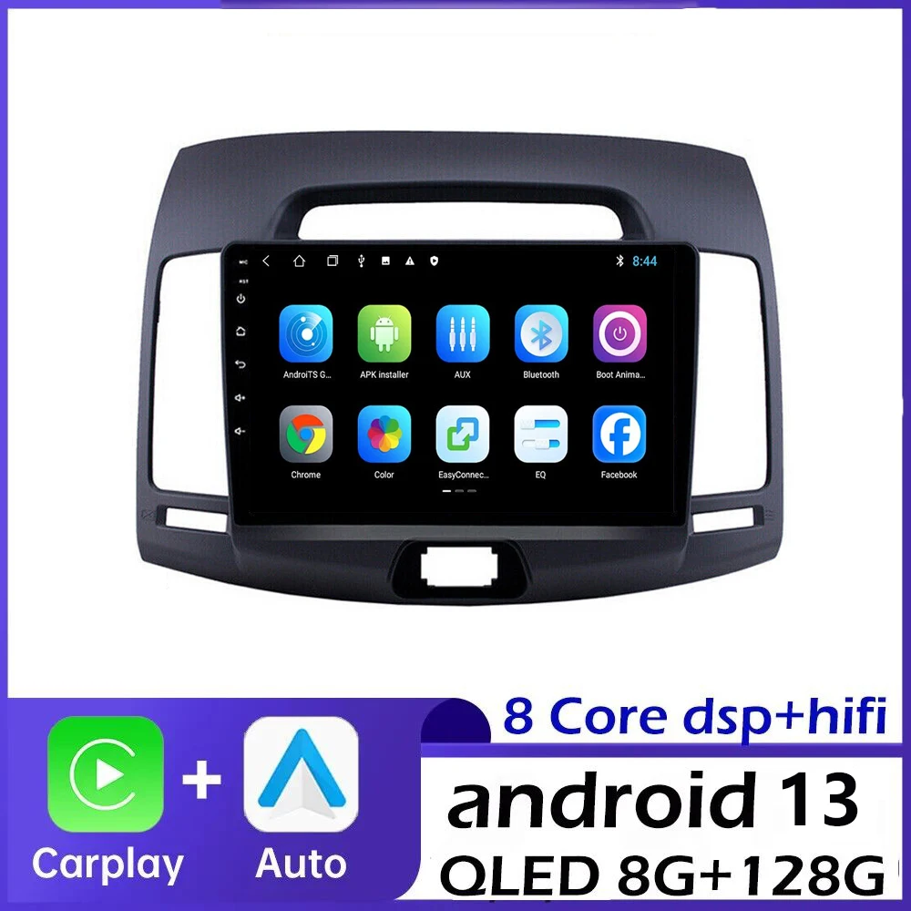 

Автомобильный радиоприемник CarPlay Android для Hyundai Elantra 4 HD 2006-2011 2012 4G Автомобильный мультимедийный GPS 2din Авторадио с голосовым ии