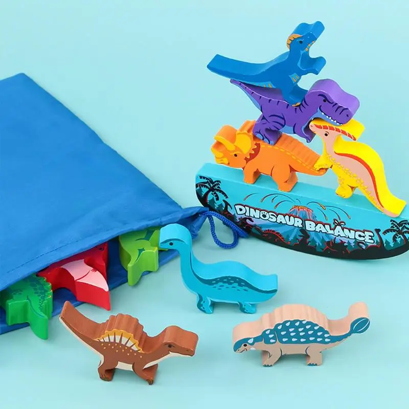 Деревянные блоки для сборки игрушки динозавров интерактивные Обучающие