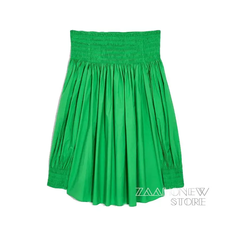

ZAAHONEW 2023 Spring Summer Woman Fashion Solid Color Casual Loose Stretch One-Shoulder Simple Versatile Tops Female