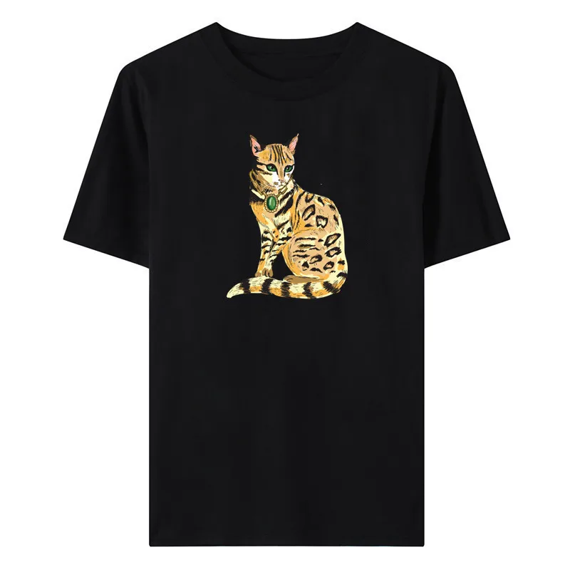 

New summer women's clothing trend all-match simple round neck printed T-shirt