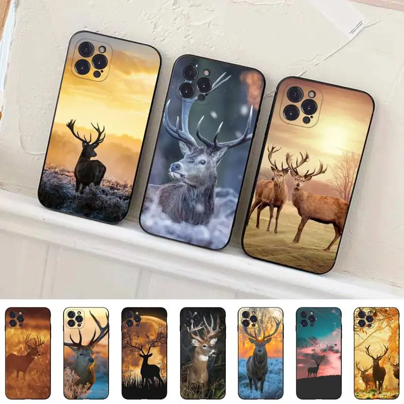 

Deer Hunting Phone Case Silicone Soft For iphone 14 13 12 11 Pro Mini XS MAX 8 7 6 Plus X 2020 XR Shell