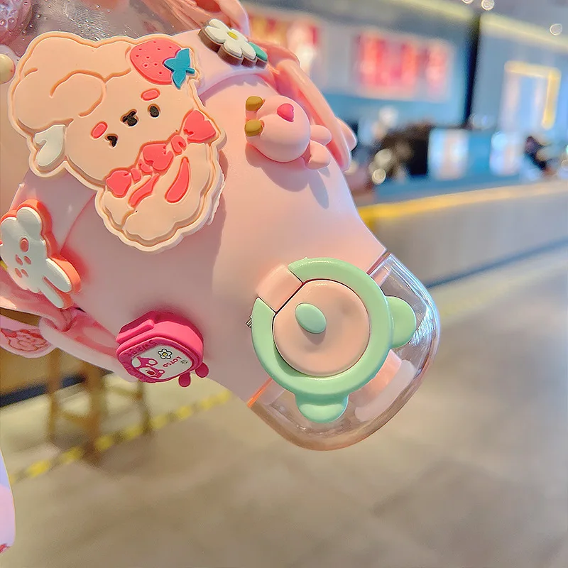 Большая чашка для живота Спортивная бутылка воды с соломинкой портативная