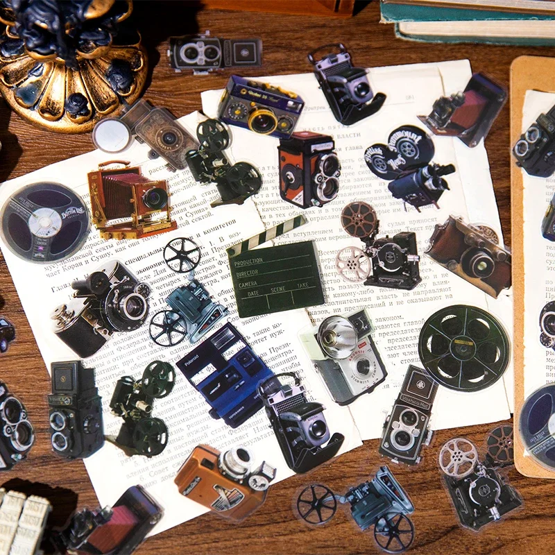 40 листов наклеек заметки материал огня пленка декоративный фон дневник базовая